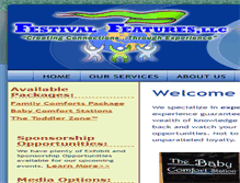 Tablet Screenshot of festivalfeatures.com